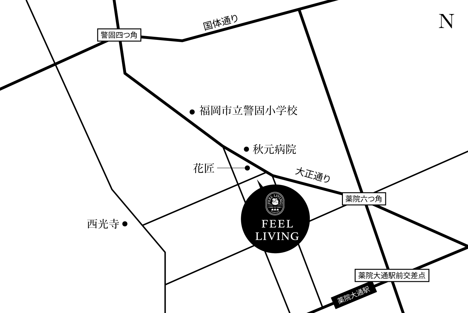 Feel Living BAR アクセスマップ